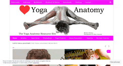 Desktop Screenshot of loveyogaanatomy.com